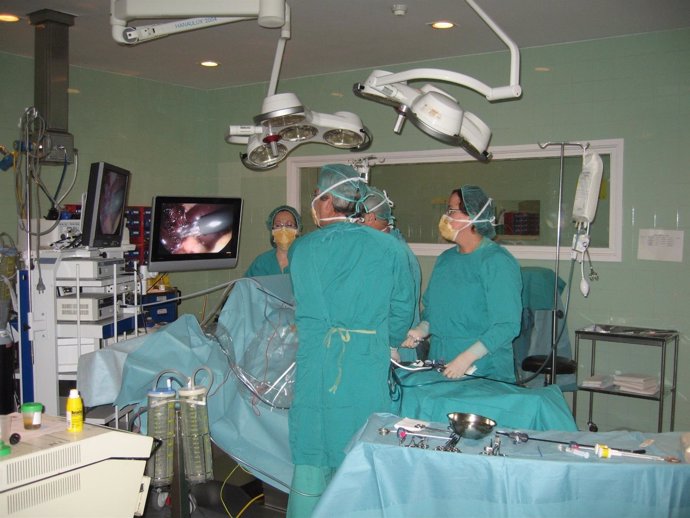 Intervención realizada  por laparoscopia. 