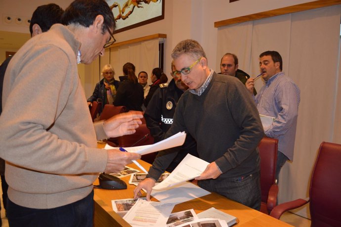 Reunión de coordinación por las lluvias en Coín (Málaga) 