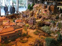 Más de 200 figuras componen el tradicional belén de Ibercaja