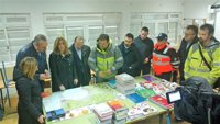 Susana Díaz visita en San Roque las zonas afectadas por el temporal de lluvias