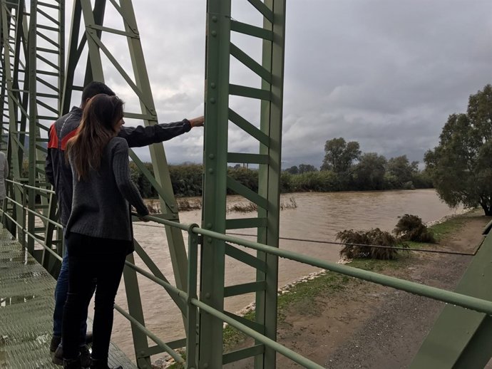 Teresa Pardo recorre Cartama Ciudadanos málaga inundaciones riadas temporal