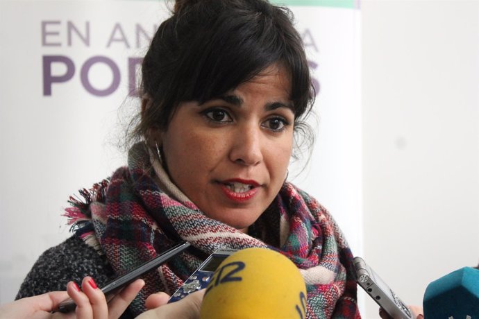 La coordinadora general de Podemos Andalucía, Teresa Rodríguez