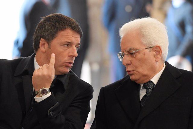 Matteo Renzi y Sergio Mattarella
