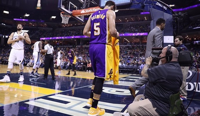 Calderón y Marc Gasol en el Lakes - Grizzlies