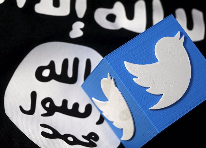 Logo de Estado Islámico y de Twitter