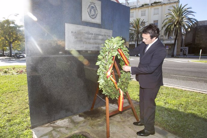 El alcalde de Cádiz, José María González, en el acto del Día de la Constitución