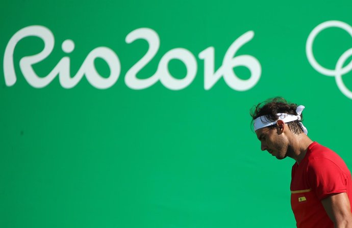 Rafa Nadal en el torneo olímpico de Río 2016