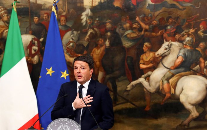 El primer ministro de Italia, Matteo Renzi