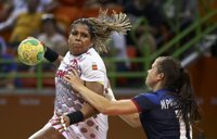 Marta Mangué podría sufrir un esguince en la rodilla