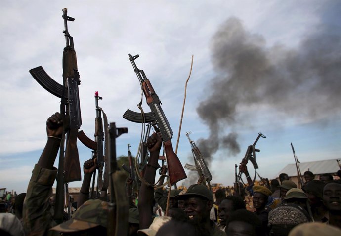 Fuerzas rebeldes leales a Riek Machar en Sudán del Sur
