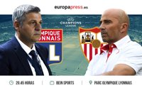 Horario y dónde ver el Olympique de Lyon - Sevilla | Fase de grupos Champions League