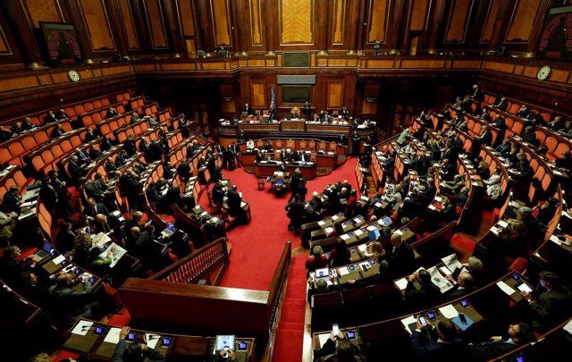 Vista general del Senado de Italia