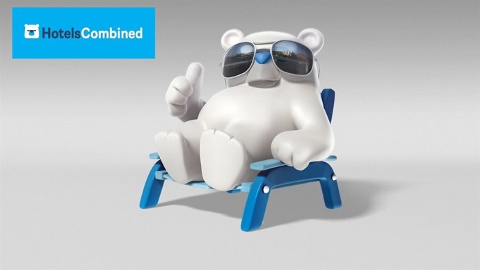 Imagen corporativa y mascota de HotelsCombined