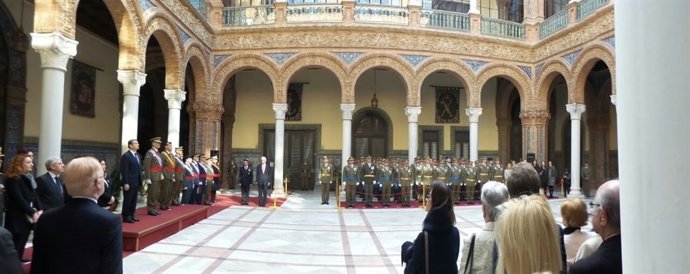 Sanz acude a los actos militares con motivo de la Inmaculada