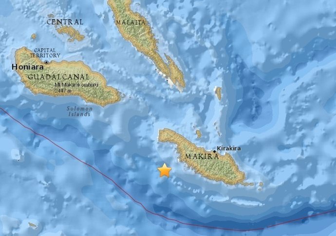 Terremoto en las Islas Salomón