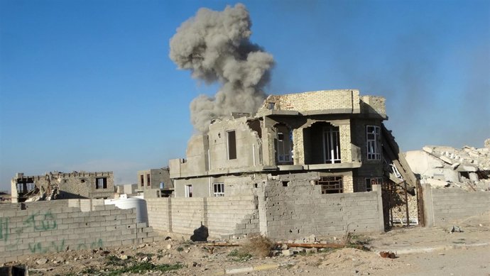 Bombardeo sobre Ramadi