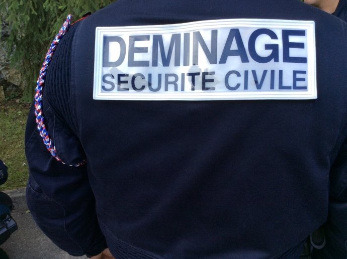 Artificiero de la Policía francesa