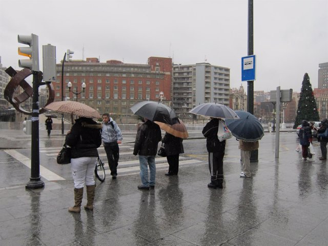 LLuvia en Bilbao