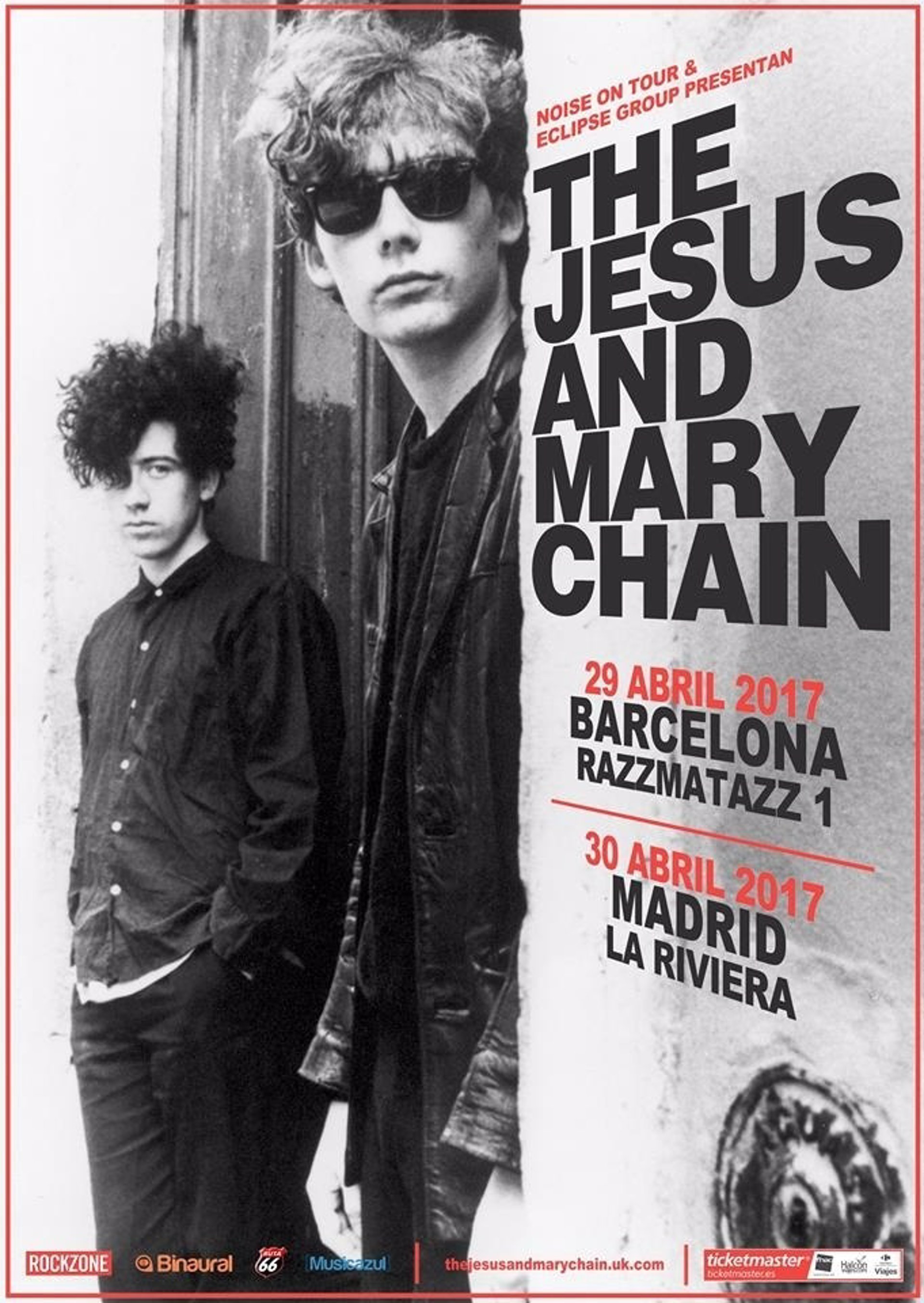 The Jesus and Mary Chain presentarán en Barcelona y Madrid su primer