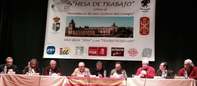 Reunión de partidos y conservacionistas en Santiponce.