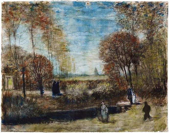 Vincent van Gogh (1853-1890), El jardín de la casa rectoral de Nuenen, 1885