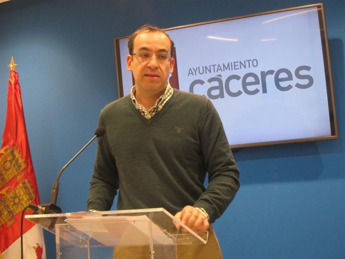 Rafael Mateos, portavoz del Ayuntamiento de Cáceres