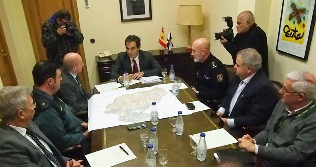 El secretario de Estado de Seguridad, José Antonio Nieto, en Ceuta