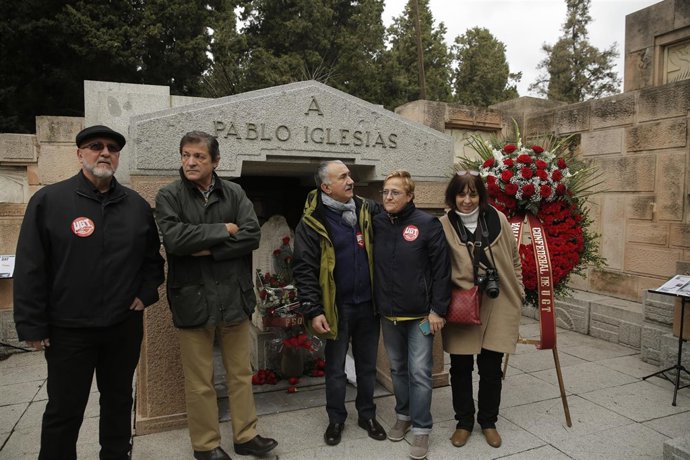 Acto de homenaje a Pablo Iglesias, fundador del PSOE y UGT