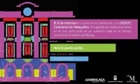 Una campaña recorre la historia de Málaga con un video-mapping en plaza de la Constitución