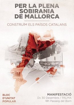Cartel de la manifestación por la Diada de Mallorca