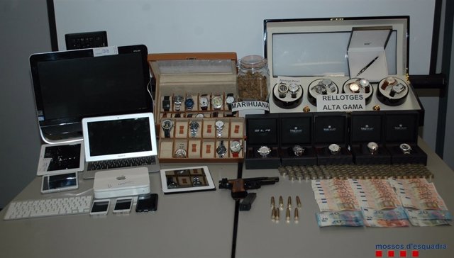 Pertenencias incautadas al madre de Nadia en un control policial