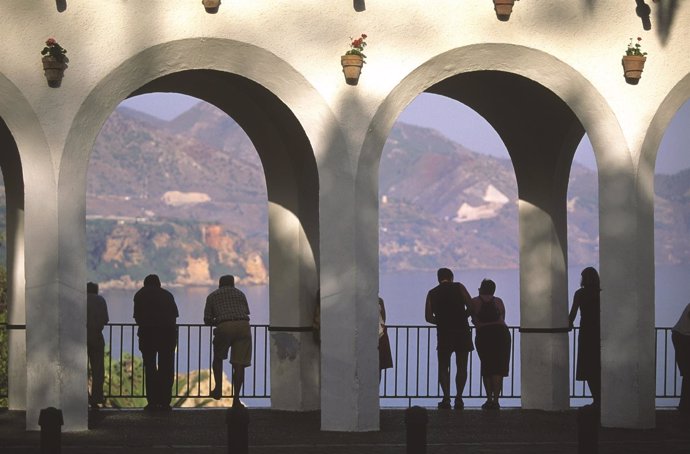 Turistas en la provincia de Málaga