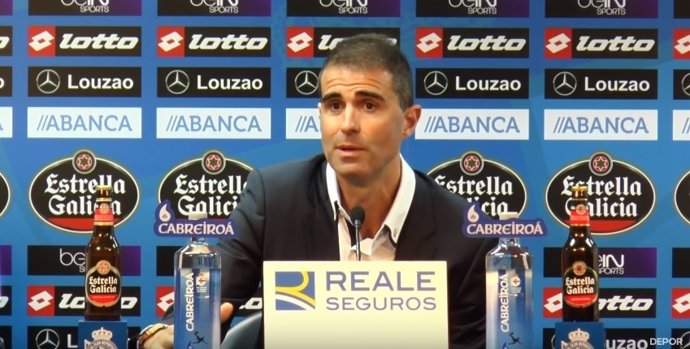 Gaizka Garitano, entrenador del Deportivo de la Coruña