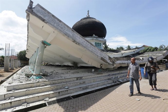Imágenes tras el terremoto en la provincia de Aceh, en el norte de Indonesia