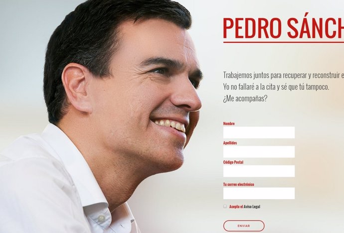 Página web de Pedro Sánchez