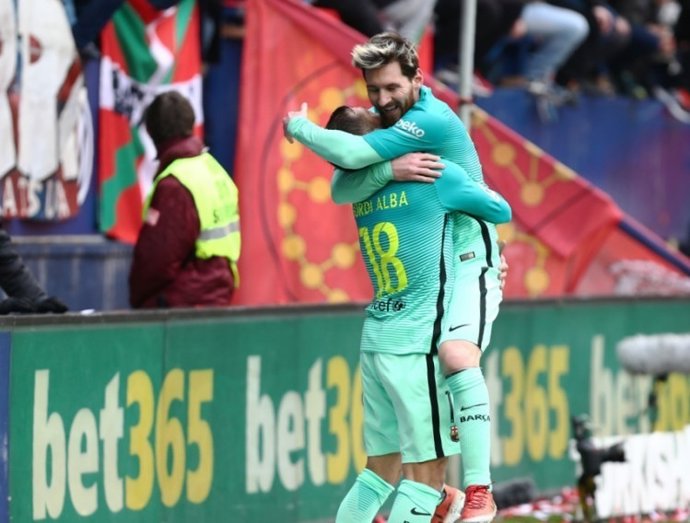 Leo Messi Jordi Alba Barcelona