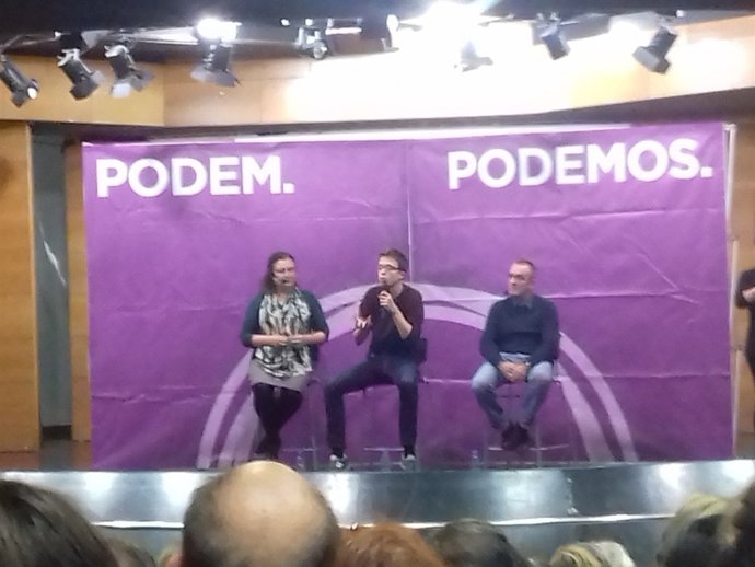 Errejón durante el coloquio celebrado este sábado