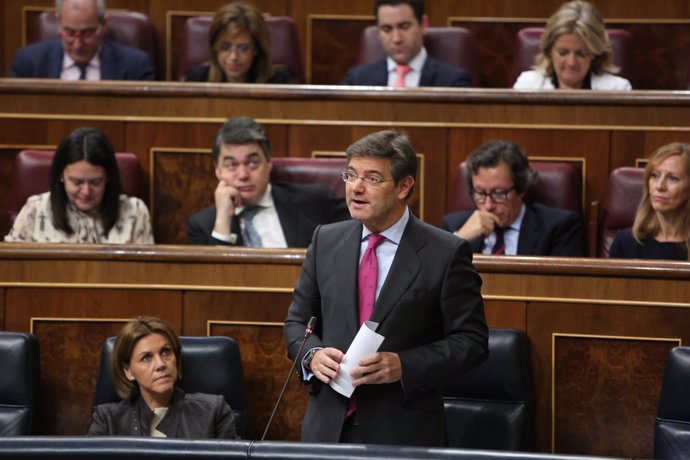 Rafael Catalá en la sesión de control al Gobierno en el Congreso