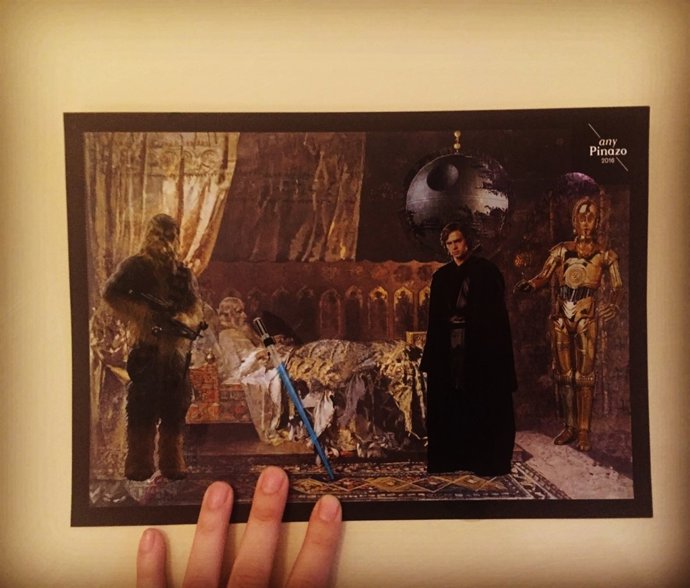 Versión de  'Últimos momentos del rey don Jaime' con  Guerra de las Galaxias