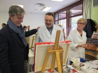 El alcalde inaugura un comedor social en San José