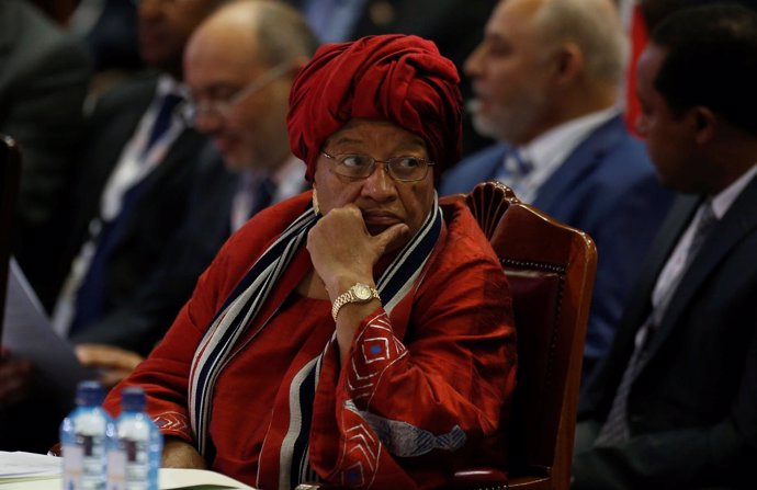 La presidenta de Liberia, Ellen Johnson Sirleaf