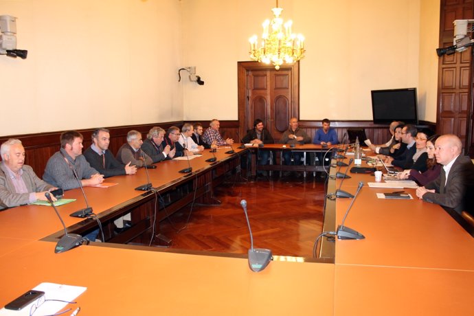 Alcaldes del Lluçanès en el Parlament