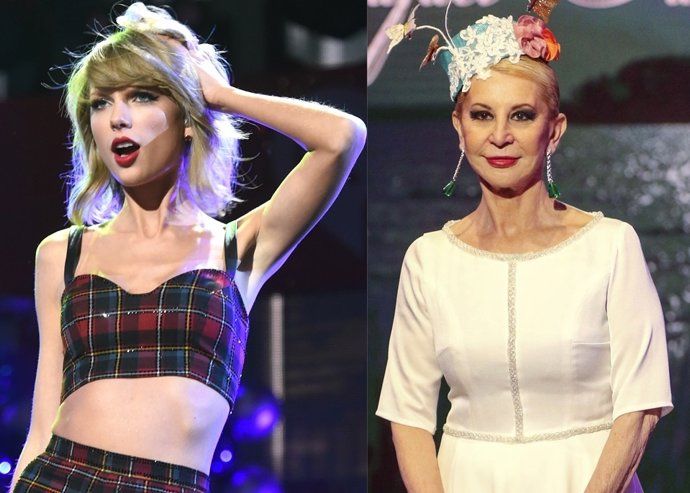 Taylor Swift y Karmele Marchante/ Getty y Europa Press