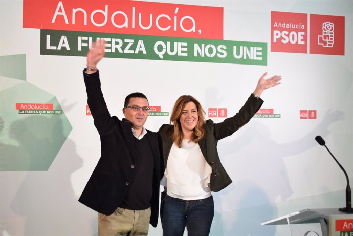 Susana Díaz con Jerónimo Guerrero