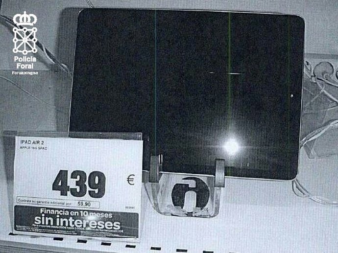 Tablet hurtada en Tudela.