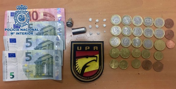 Droga y dinero incautado en Las Palmas de Gran Canaria