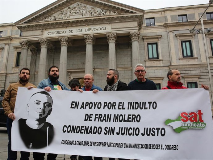 Diego Cañamero y Francisco Molero, ante el Congreso