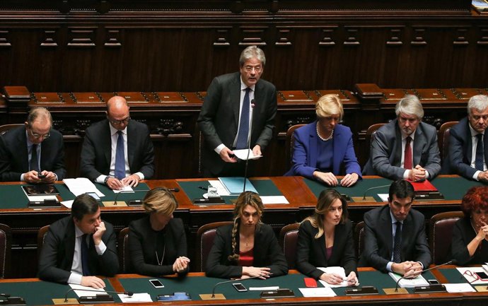 Paolo Gentiloni habla ante la Cámara de Diputados