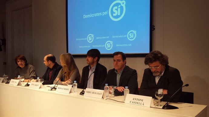 E. Paluzié,E. Vila,A. Arqué,B.Dedéu,U.Bertran,T.Castellà (Demòcrates pel Sí)