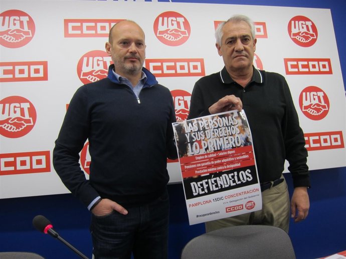 Raúl Villar y Jesús Santos en la rueda de prensa